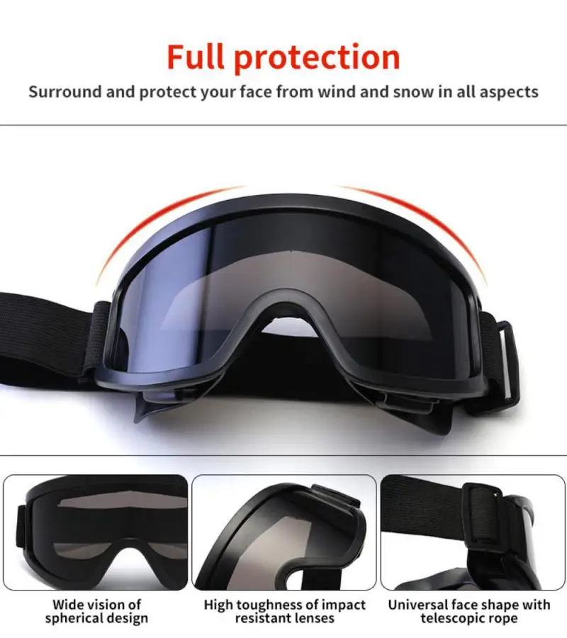 Winter Skiing Eyewear Outdoor Snow Sunglasses UV400 Fishing Ski Goggles Men Mask Goggles Women Anti-Fog Snowboard Glasses