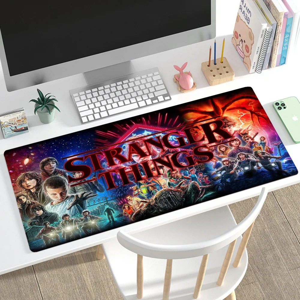 

Stranger Things Mousepad Mouse Mat Desk Mat With Pad Gaming Accessories Prime Gaming XXL Keyboard Pad Padding Mat