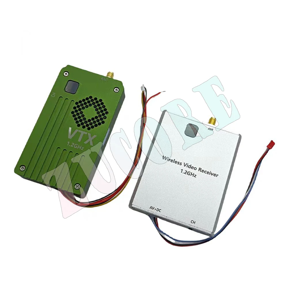 

Беспроводной видеопередатчик для дрона 1,2G, 8 Вт, беспроводной монитор и приемник 1,3G