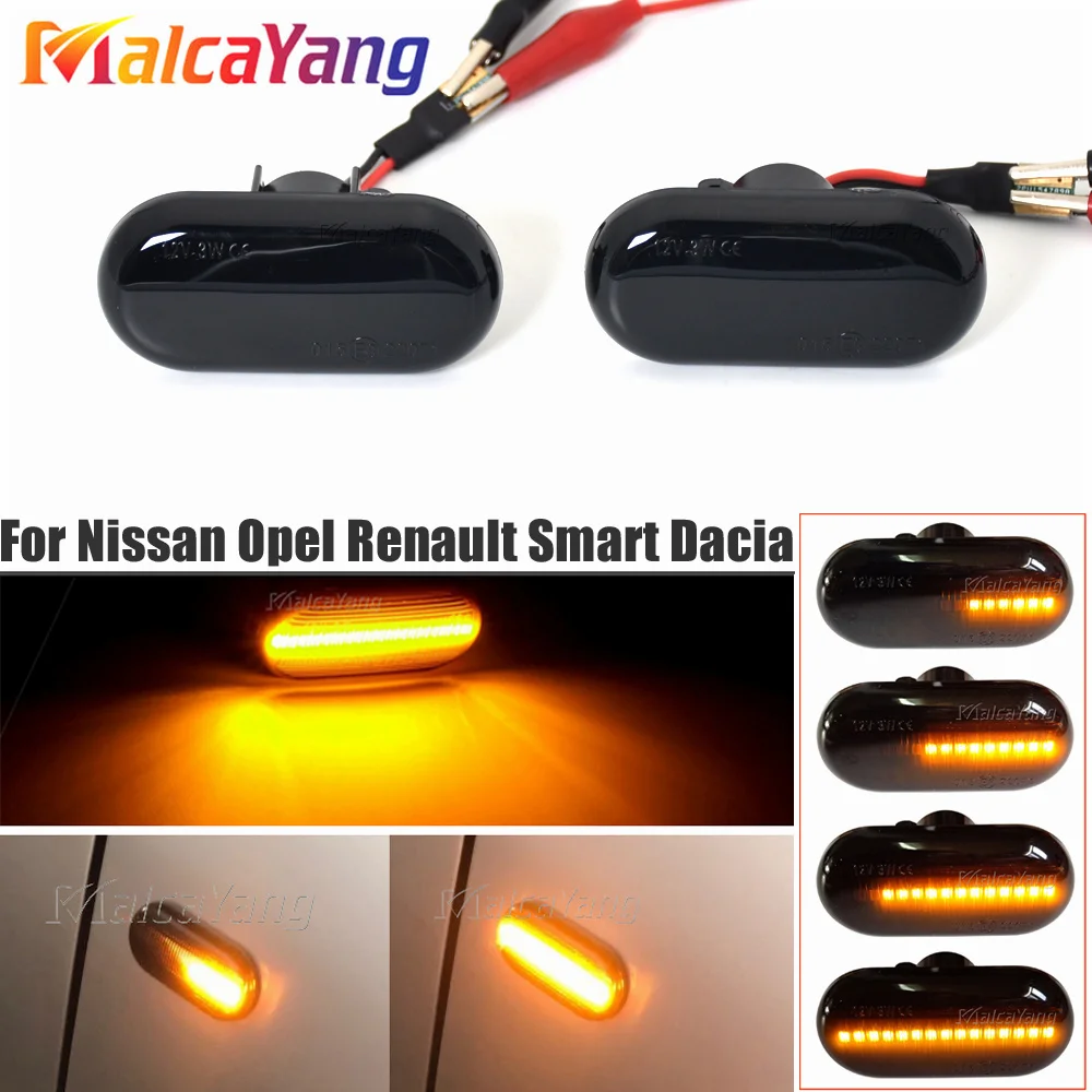 For Opel MOVANO VIVARO Nissan INTERSTAR PRIMASTAR KUBISTAR Smart FORTWO Led Dynamic Side Marker Turn Signal Light For Renault