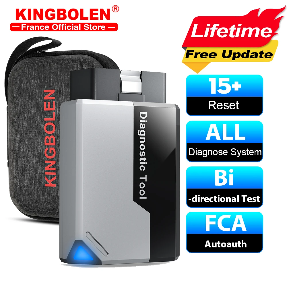 KINGBOLEN EDIAG ELITE All System OBD2 Scanner Car Diagnostic Tool 15 Reset Active Test CAN FD FCA Autoauth Lifetime Free Update