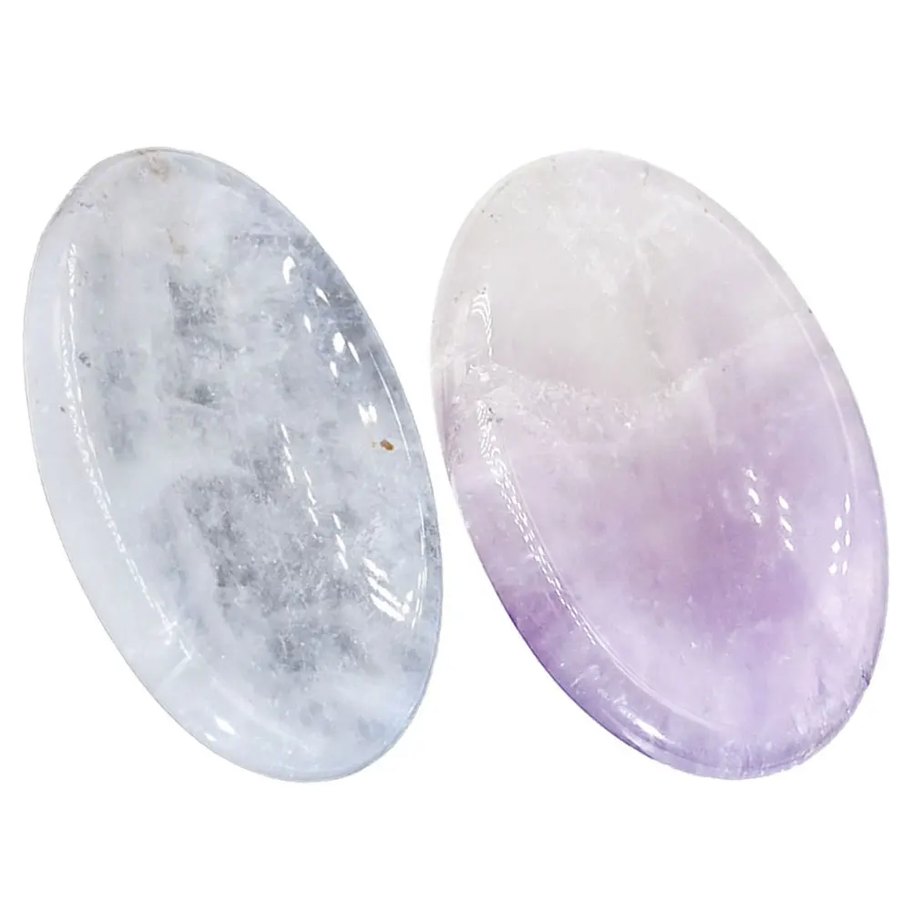 

Facial Scrapping Plate Crystals Thumb Worry Stone Stones for Massage Finger Tool Guasha Face