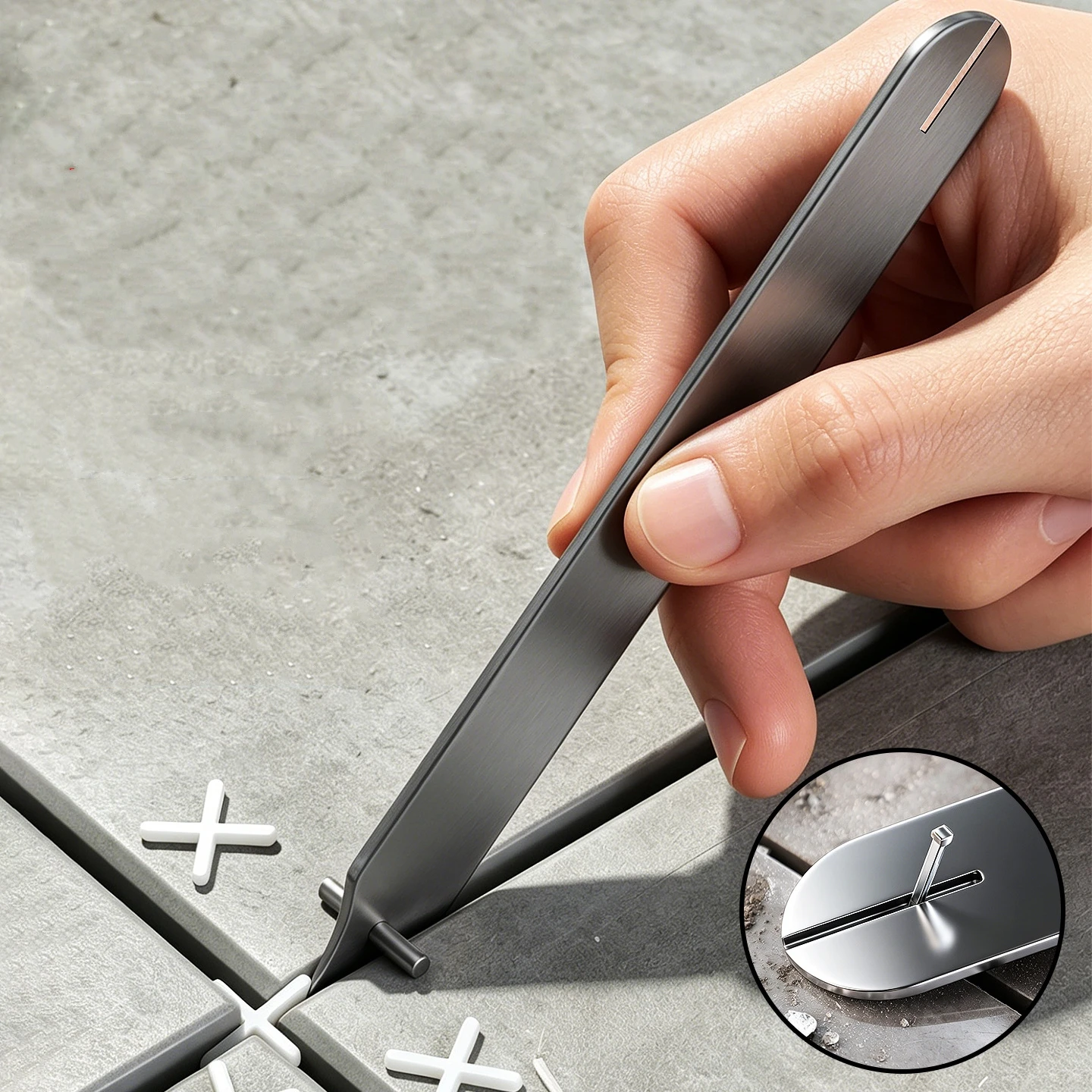 Double Head Grout Removal Pliers Thickened Sharp Edge Fastener Extract Pliers Ultra Thin Tip Scratch Free Grout Tool