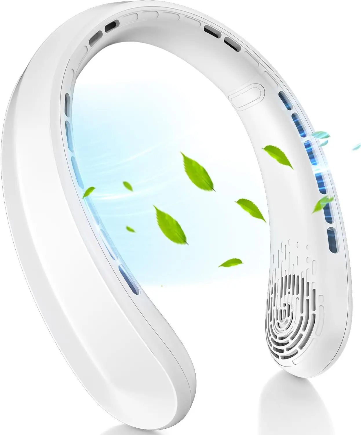 2026 New Upgrade Neck Fan, Portable Fan Around Neck, 5200mAh Battery Operated Wearable Personal Fan With USB Rechargeable, 3 Win