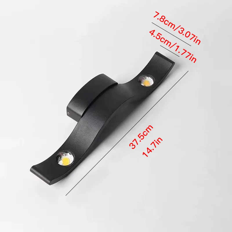 Imagem -03 - Luz de Parede Led para Jardim Lâmpada Impermeável Luminária ao ar Livre Decoração da Casa Corredor e Corredor Ip65 9w 15w