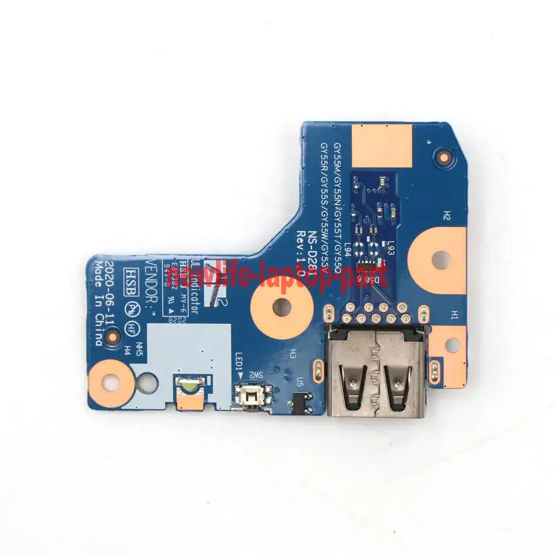 Original For Lenovo Legion 5-15ARH05H 82B1 5P-15ARH05H 82GU Laptop USB Switch Button SUB IO Board 5C50S25102 Free Shipping