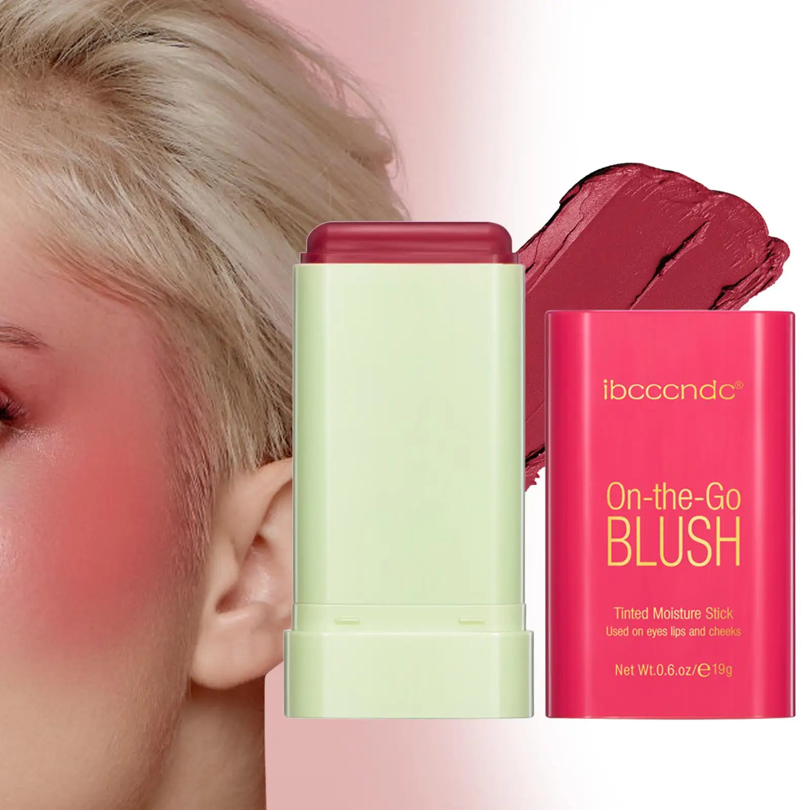 Blush Sticks Creamy Texture Waterproof Silky Smooth Cheek Tint Makeup Cosmetics for Face Beauty