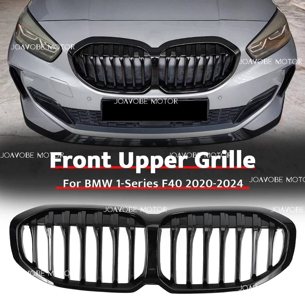 

Glossy Black Single Line Style Front Bumper Grille For BMW 1-Series F40 2020-2024
