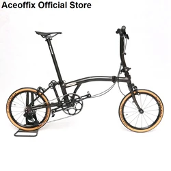 Aceoffix 16inch Aluminium Folding Bike 8KG 5-Speed Triple Folding Bike