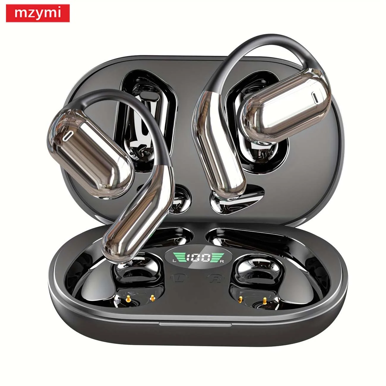 

mzymi Q16 Wireless Earbud Language Translation Bluetooth5.4 Earphone Real Time Noise Canceling Headphone Touch Control Headset