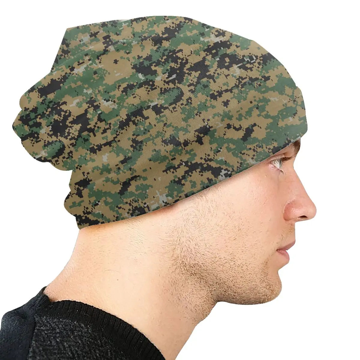 MARPAT Camouflage Unisex Bonnet Thin Outdoor Hats Skullies Hat Breathable Caps