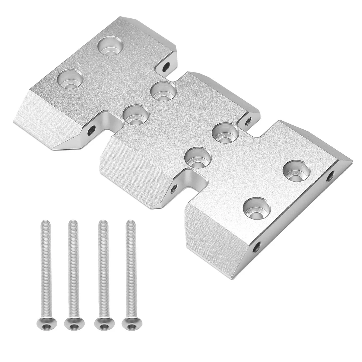 LCG Lower Center of Gravity Metal Translation Skid Plate for 1/10 RC Crawler Axial SCX10 I II III Capra Parts Silver