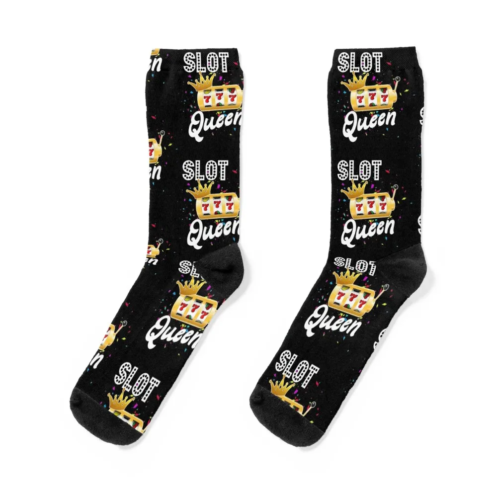 Slot Queen Gambling Gifts Couple Matching Socks