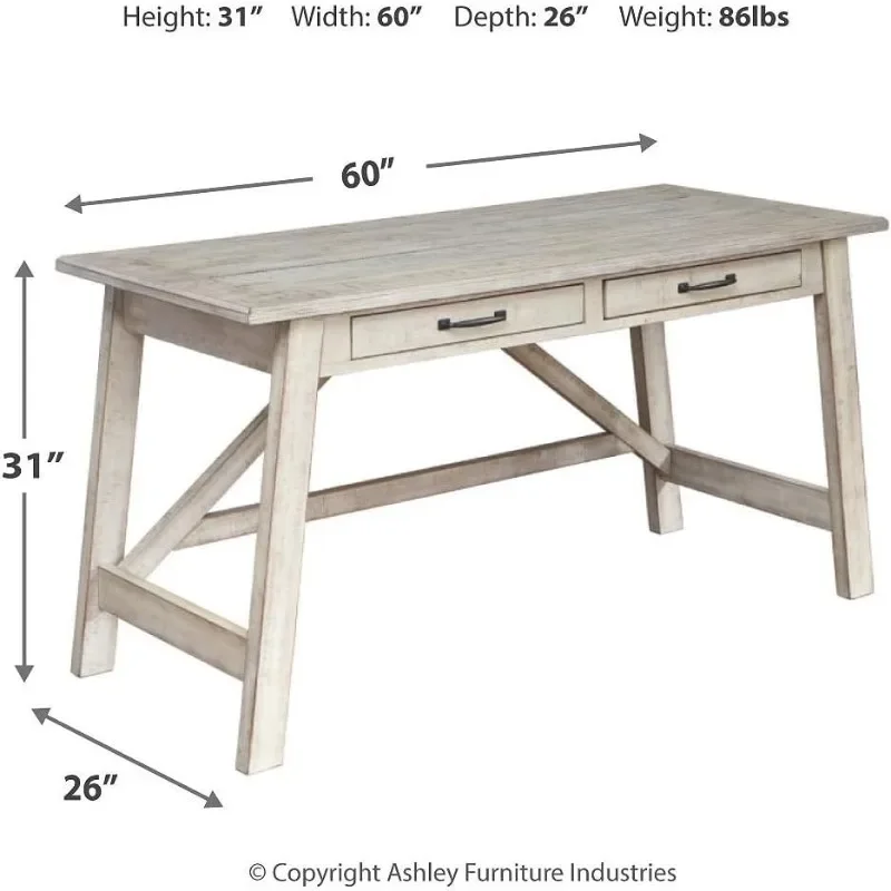 Escritorio de oficina en casa con cajones, adecuado para sala de estar, cocina, etc. Muebles de oficina fáciles de montar