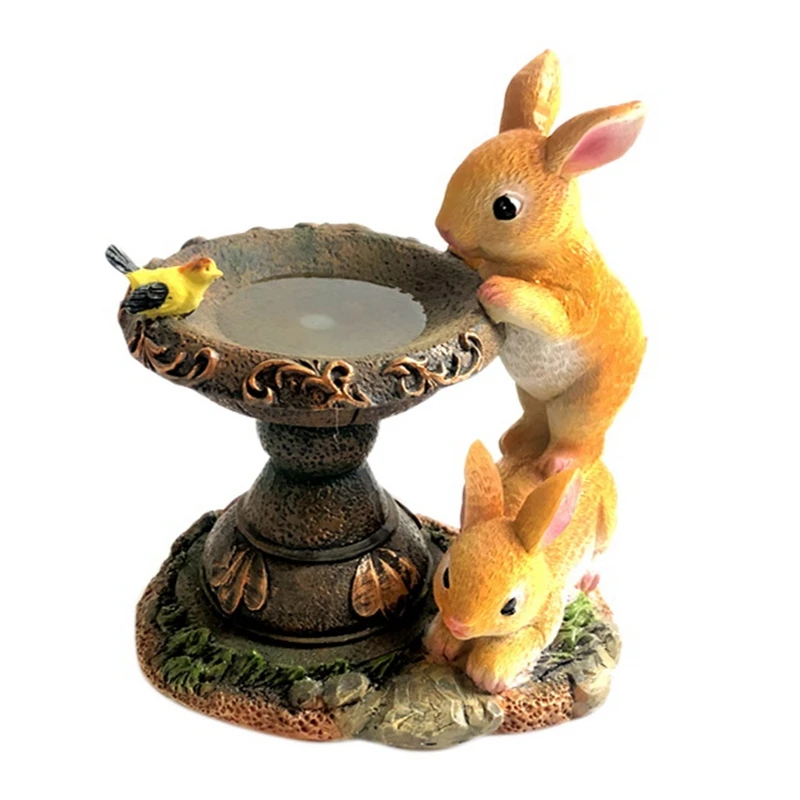 

BEAU-Rabbit Garden Statues And Figurines, Garden Art Outdoor For All Seasons-Garden Decor, Garden Figurines Outdoor Gift