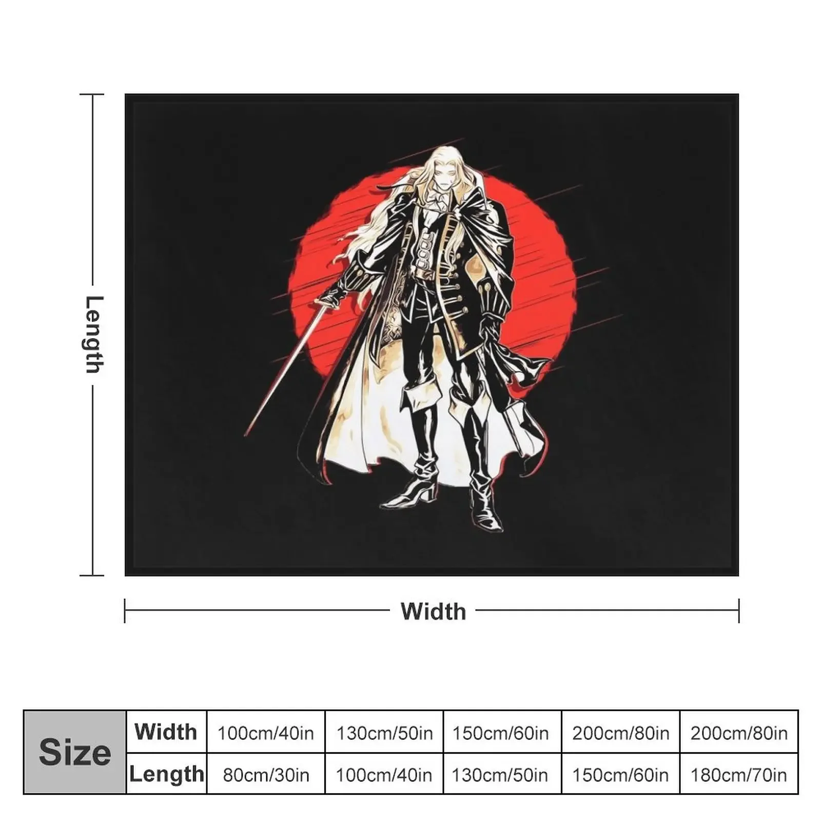 Alucard - Castlevania Throw Blanket Blankets For Sofas Sofa Quilt christmas decoration Blankets