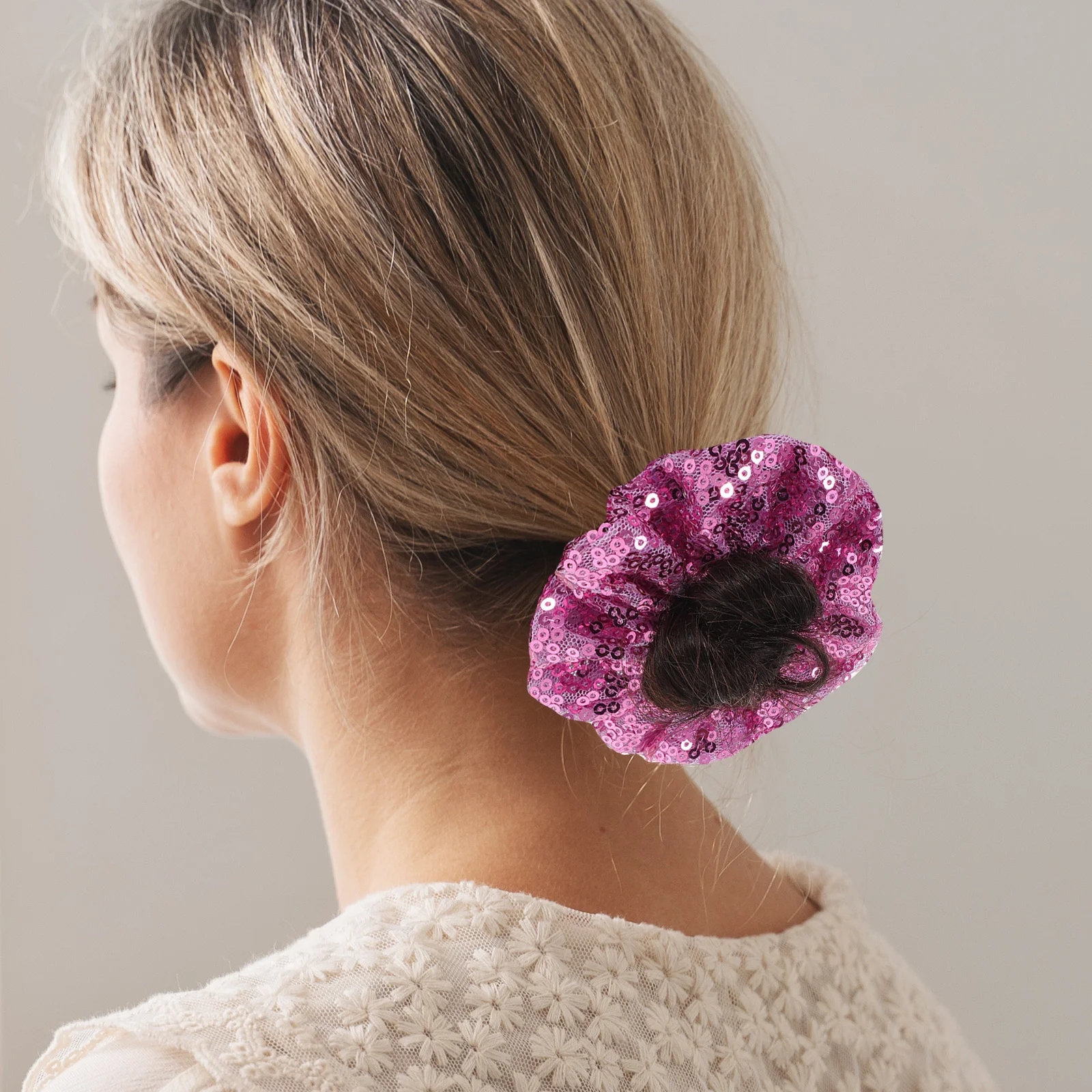 

10 шт., резинки для волос с блестками, блестящие эластичные держатели для хвоста, аксессуары для женщин, вечеринки, свадьбы, дискотека