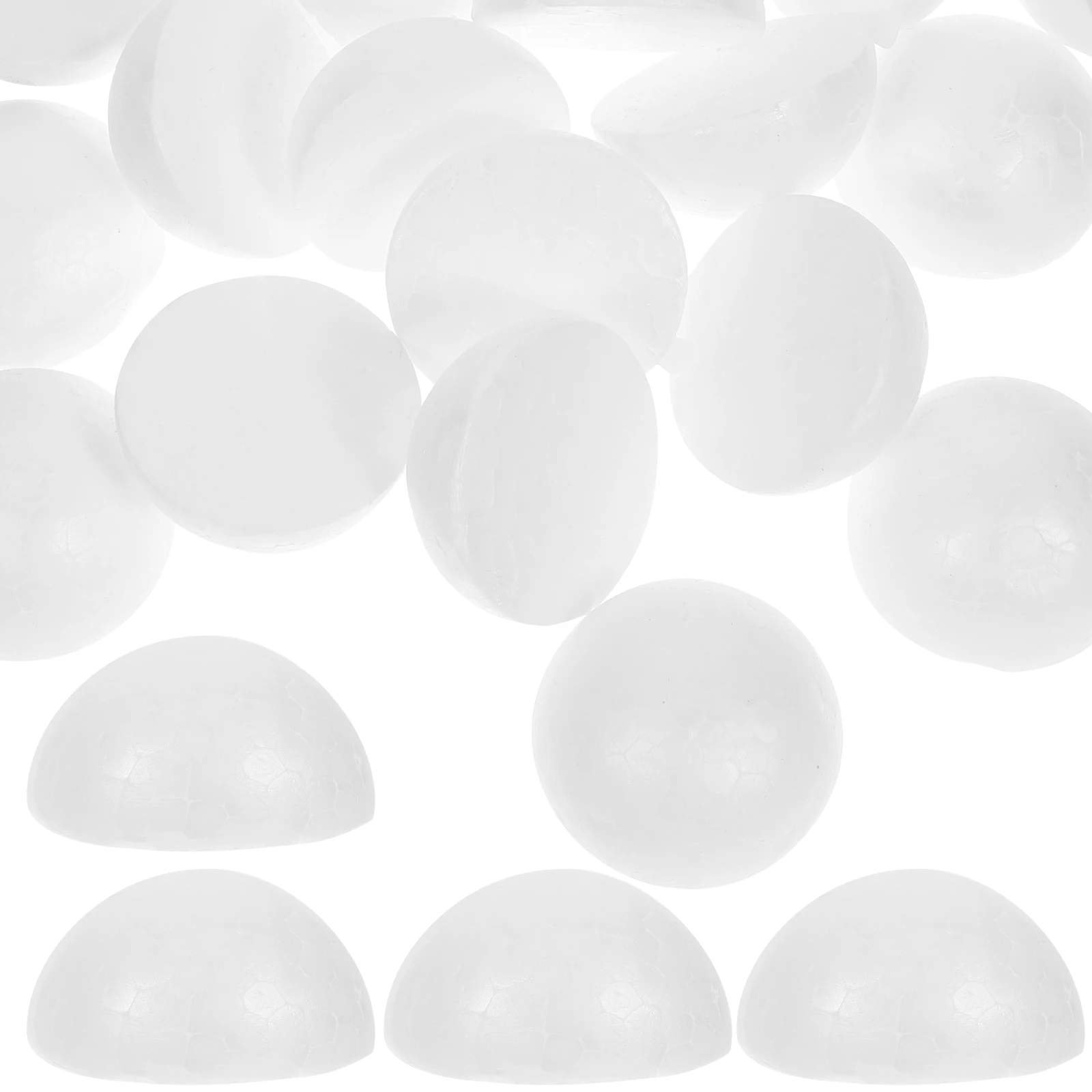 

100 pcs Round Floral Foam Accessories White Half Balls Craft Semicircle naments DIY Children Balls Artificial Eco Friendly