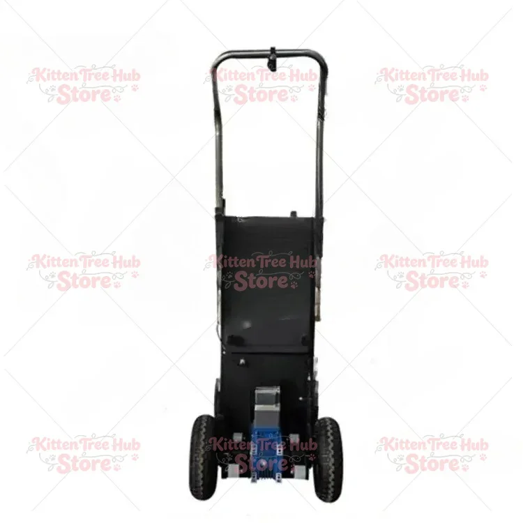 150kg Electric Stair Climbing Cart - Foldable Crawler Truck w/ 400W Motor & Rubber Tracks for Heavy Load Transport