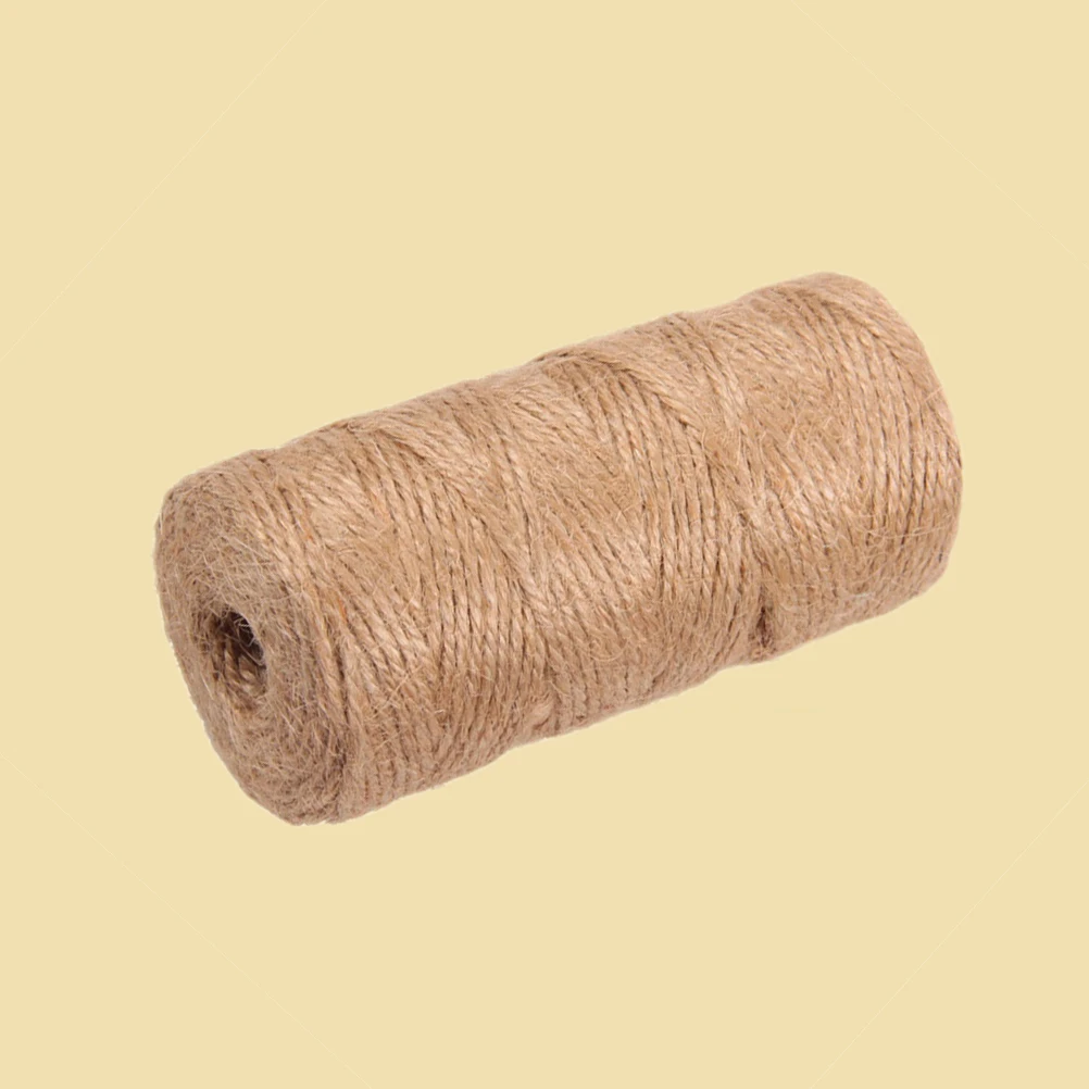 

3pcs 100M Decorative Hemp Rope For Diy Crafts Festive Wedding Garden Decoration Bundling String Ribbon Artificial Rope