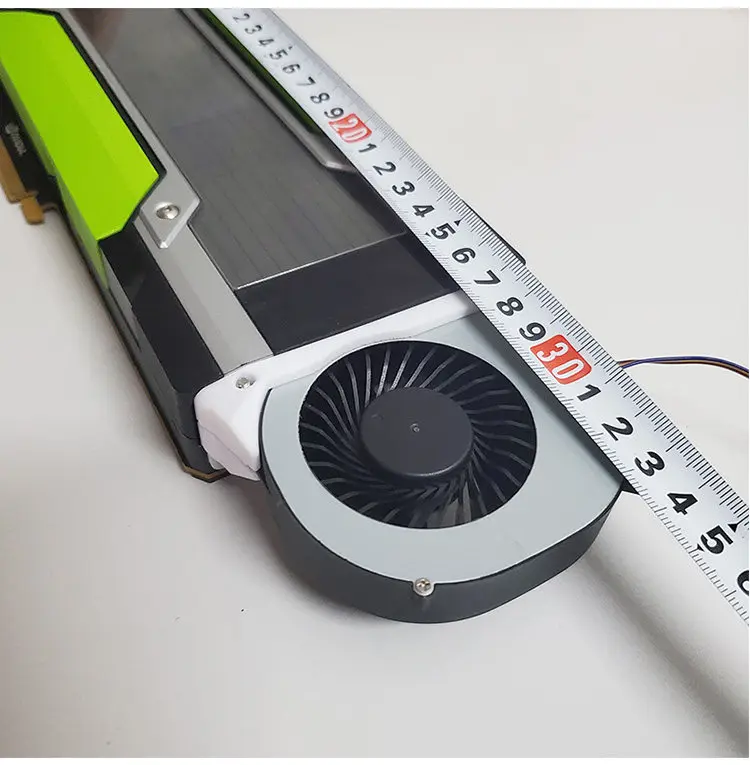 8cm 4-Pin PWM Adjustable Speed Cooling Fan, Compatible with for Tesla P100/P40/M40/V100 Graphics Cards