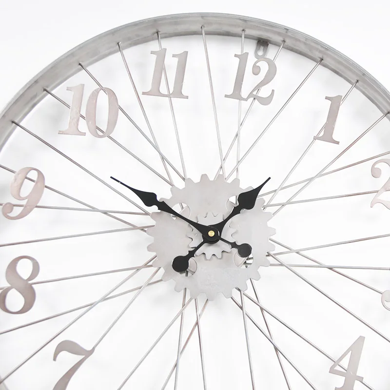 &c 60cm Large Dropshipping Products 2024 Modern Luxury Wall Hanging Clock Decorative Metal Wall Watch Clock Home House Decor