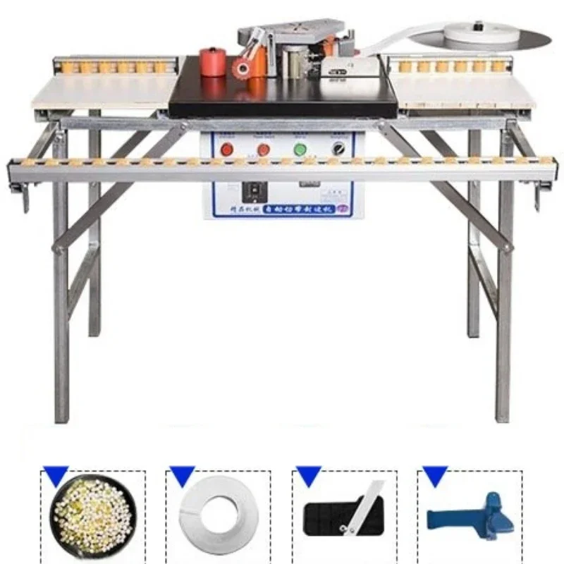 Mikrocomputer Holzbearbeitung Automatische Kantenanleim- und Trimmmaschine, Automatische Zuführ-Kantenanleimmaschine 1000 W