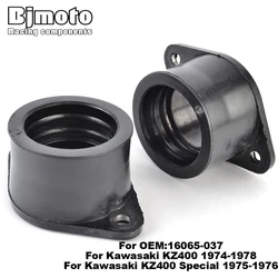 Carb Holder Intake Manifold Boots For Kawasaki KZ400 Special 1975-1976 KZ 400 1974-1978 16065-037