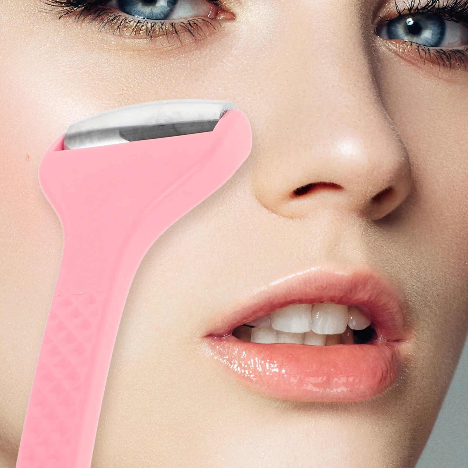 Cómodo cuidado para la hinchazón de los ojos y la cara, masajeador Facial portátil duradero para mujeres, suministro de herramientas de belleza