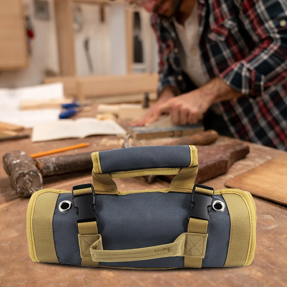 Borsa per attrezzi multiuso con tasche multiple Organizzatore arrotolabile salvaspazio per meccanici, elettricisti e appassionati di veicoli