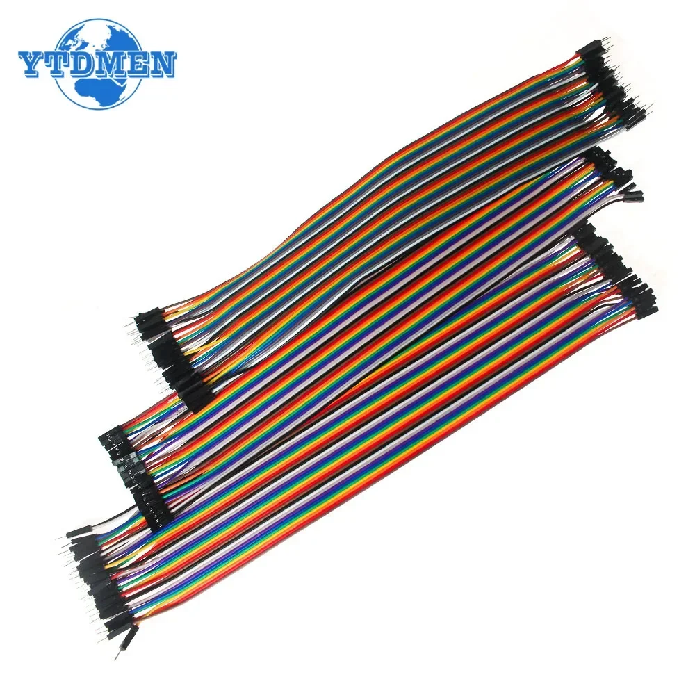 40-120pcs Dupont Line 10CM 15CM 20CM 30CM Male To Male + Male To Female Female To Female Jumper Wire Dupont Cable for Arduino