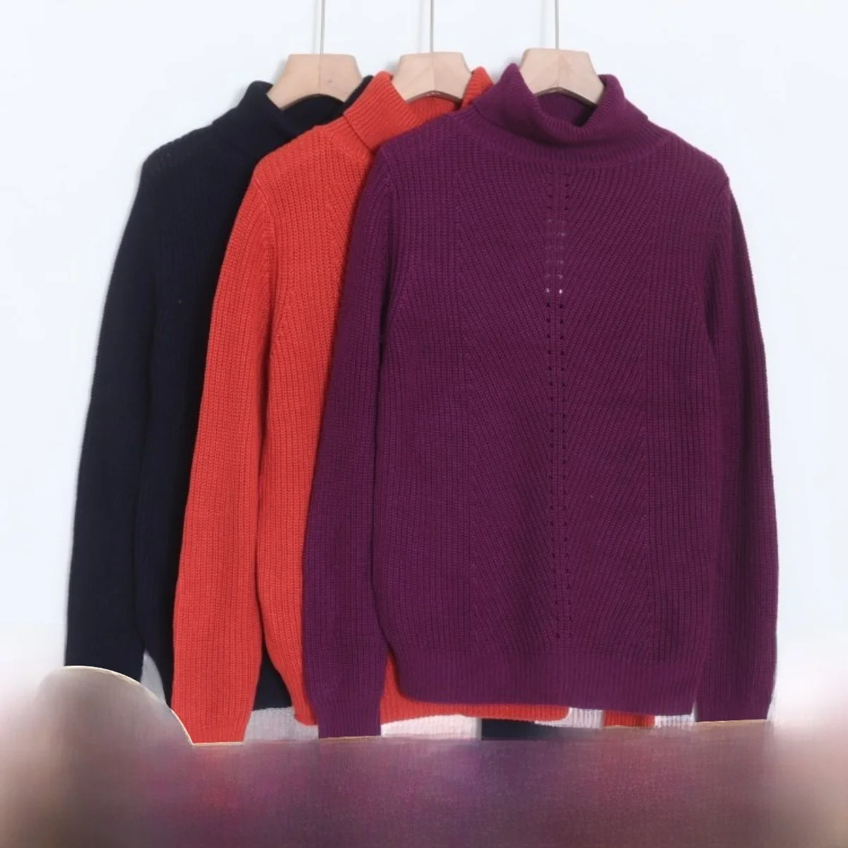 

Теплый шерстяной свитер, женский цветной эластичный базовый слой, одинарная одежда, осень-зима, удобный свитер для поездок на работу