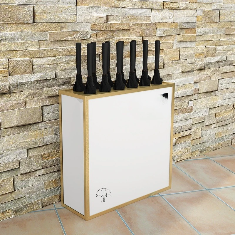 Umbrella rack Light luxury umbrella rack in commercial hotel lobby, hot-selling rain gear storage rack in public places