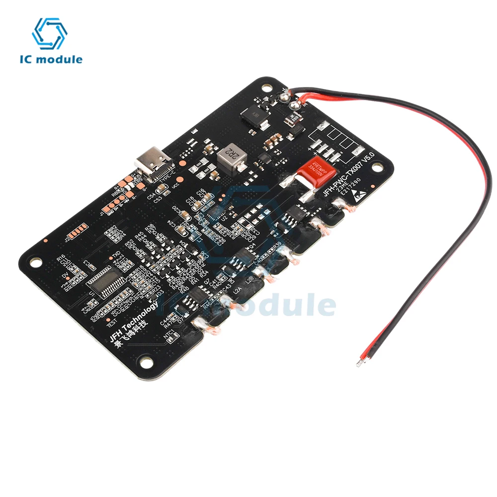 Car 3-coil 20W High-power Wireless Charger Module with Type-C Wireless Fast Charger Charging Transmitter Module Circuit Board