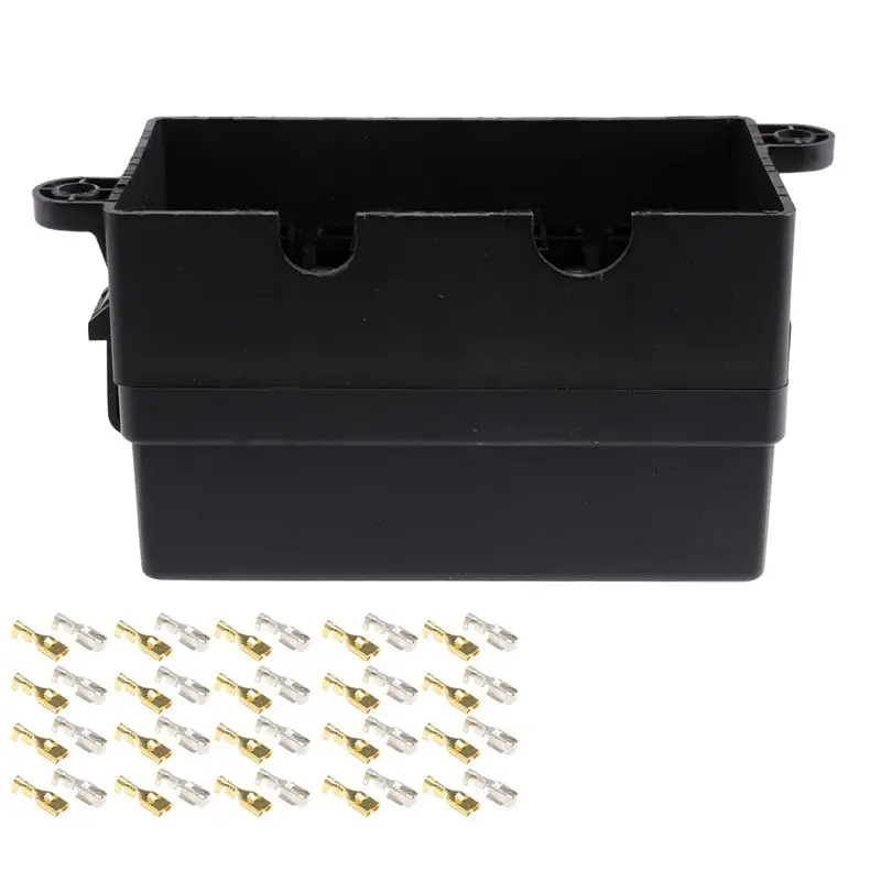 caixa-de-fusiveis-de-lamina-a27f-12-com-terminais-tipo-garfo-para-carro-caminhao-reboque-e-barco