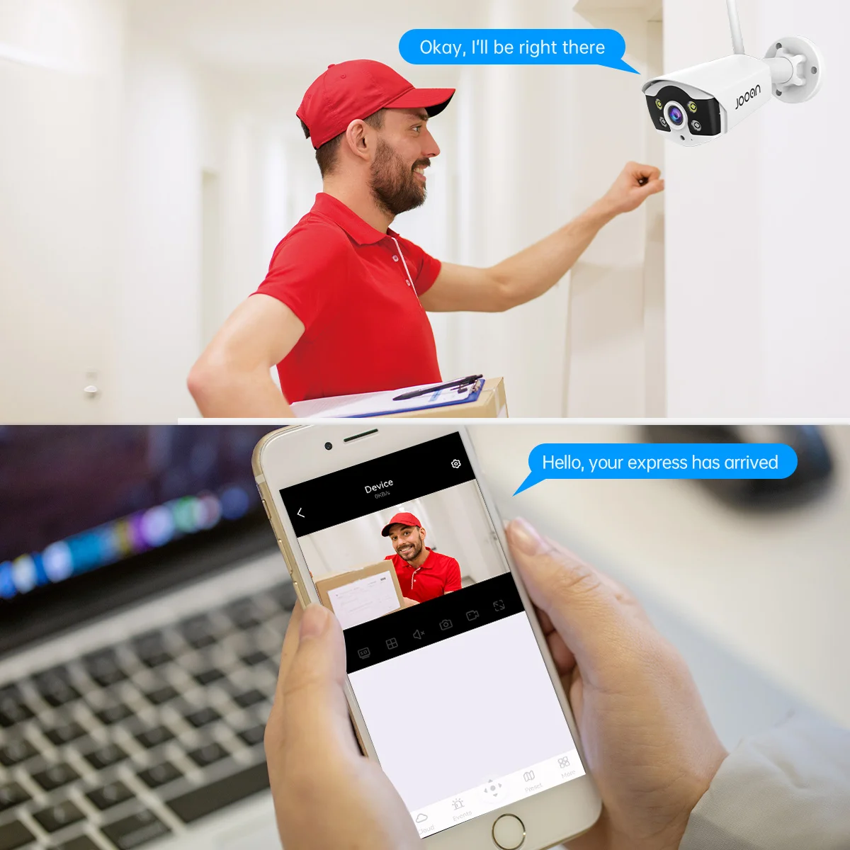 JOOAN CCTV Security Camera System Home Video Surveillance Kit 10CH NVR WiFi Camera Kit Outdoor IP Webcams Video Surveillance Set