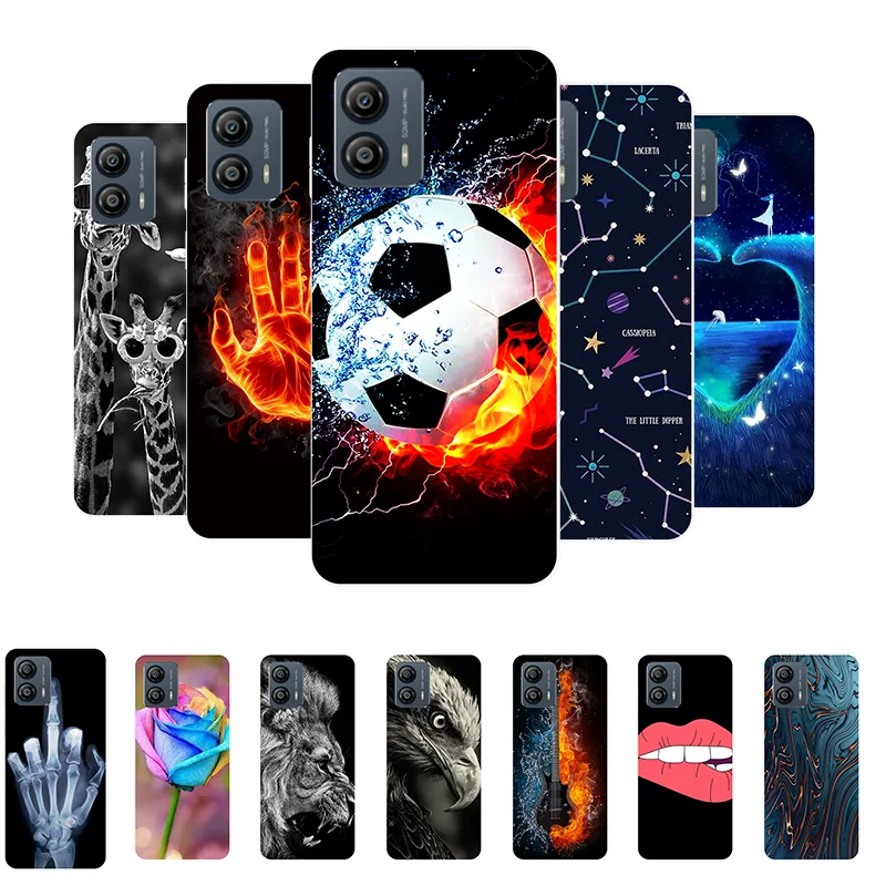 For Moto G53 Case Football Soft Silicone Back Cases for Motorola Moto G53 5G G 53 Phone Cover for MotoG53 etui Funda