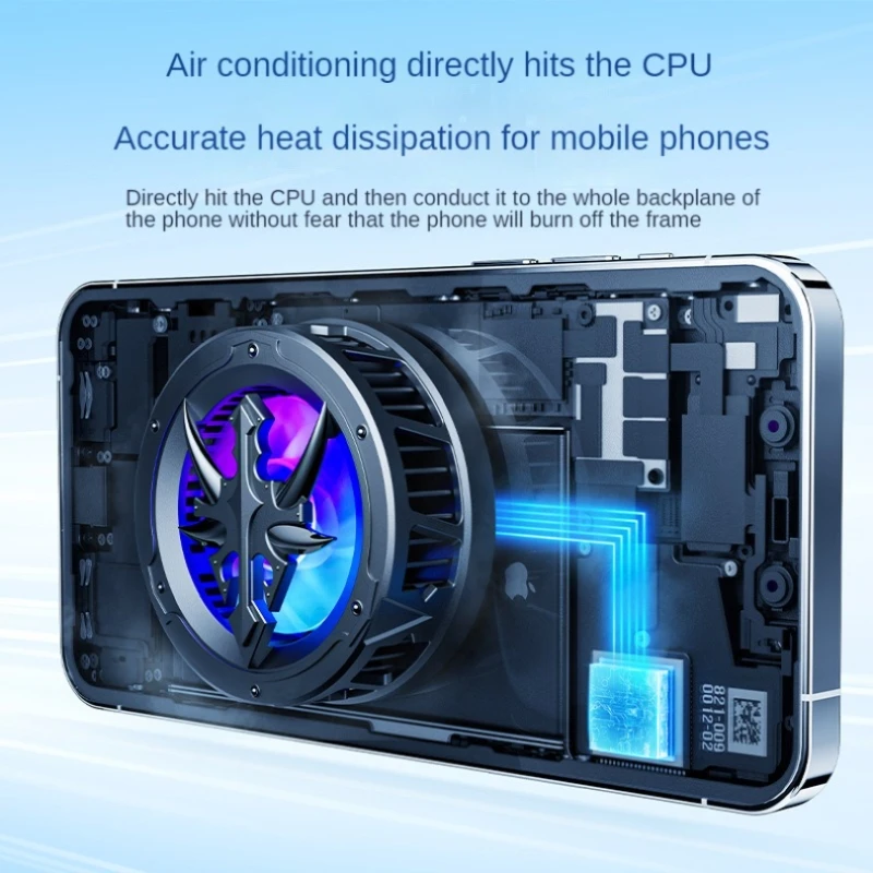 New Ice Mobile Phone Radiator Mobile Phone Cooler Magnetic Mobile Phone Cooling Fan for Switch Gaming Console Tablet Cooler