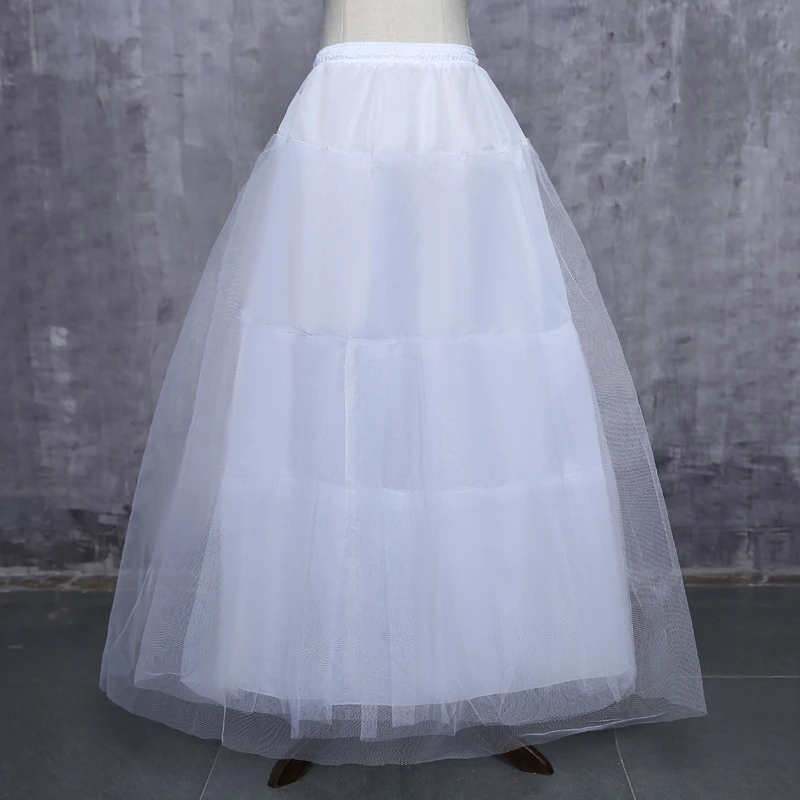 Puffy 3 Hoops Wedding Petticoat Crinoline Slip Bridal Underskirt In Stock High Quality