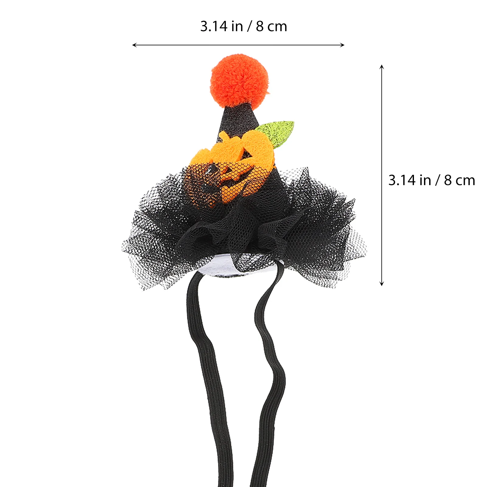 

2Pcs Pet Halloween Hats Pumpkin Bat Headgear Cat Dog Costume Accessory Adjustable Strap Halloween Pet Headdress