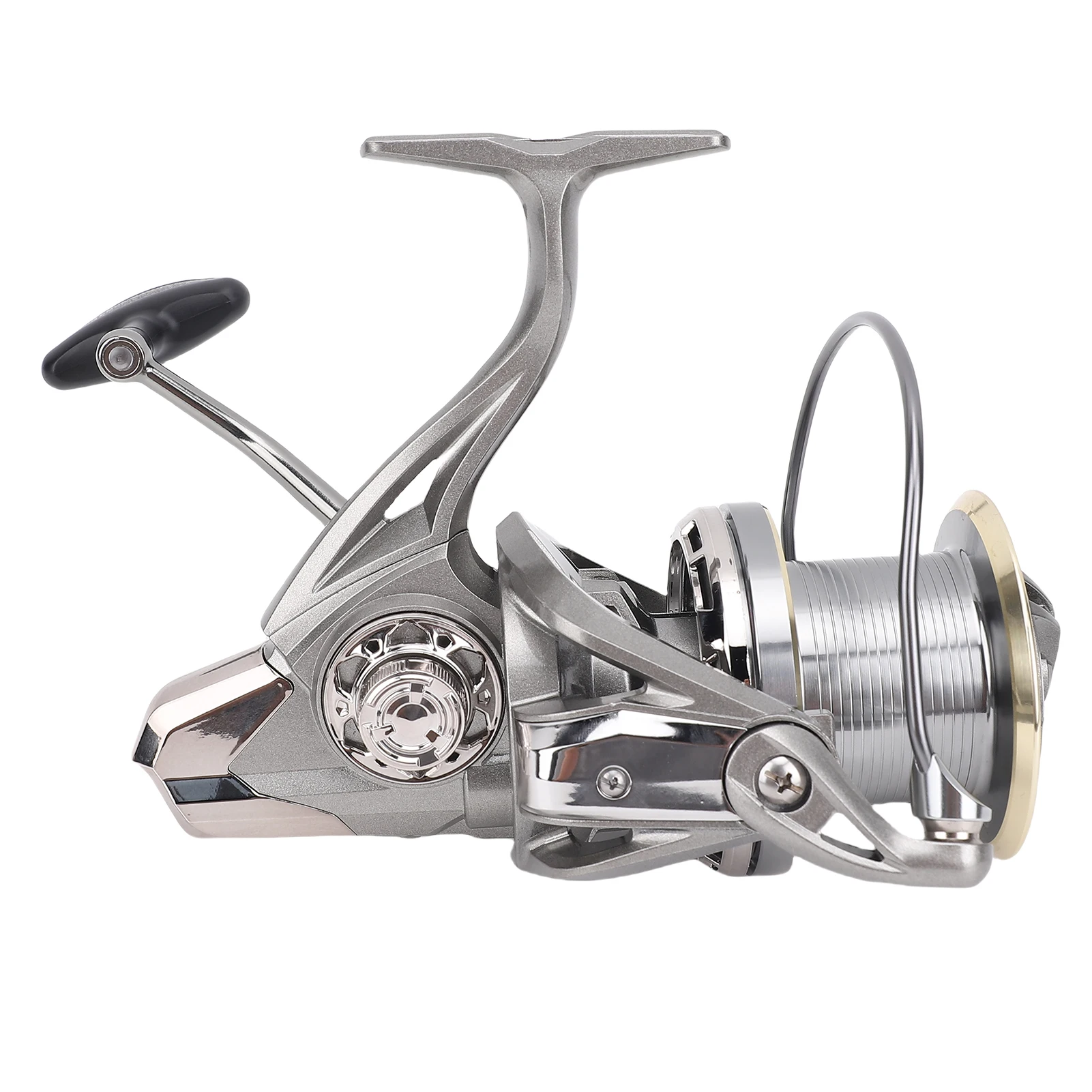 メタルスピニングリール-6-1-ボールベアリング-48-1-高速-​-​-ギア比鯉調整可能耐久性のある淡水海水用釣りリール