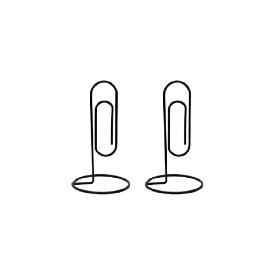 2PCS Desk Paper Clip Memo Holder Stand, Office Note Organizer, Table Card Photo Stand, Desktop Accessory for Letter, Bill, Docu