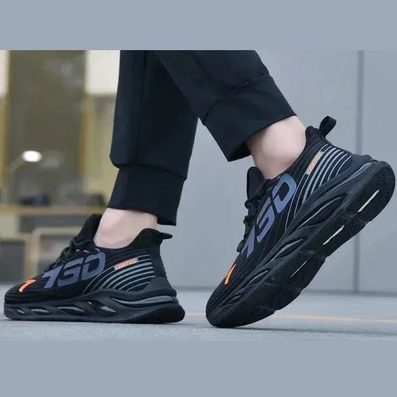 Men's sports and leisure shoes Casual Slip On Fashion Sneakers Breathable Running Shoes Outdoor Walking Training Tennis Shoes