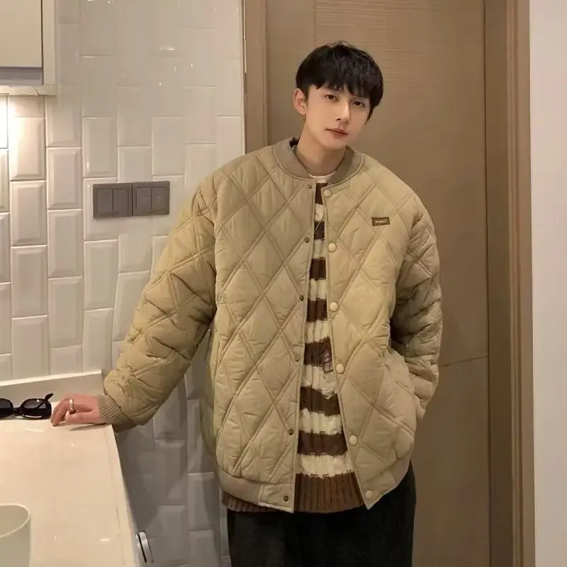 

Хлопковая куртка American Diamond id Thiened для мужчин, зимняя бейсбольная куртка Sli Haome для пары, винтажное полиэфирное волокно