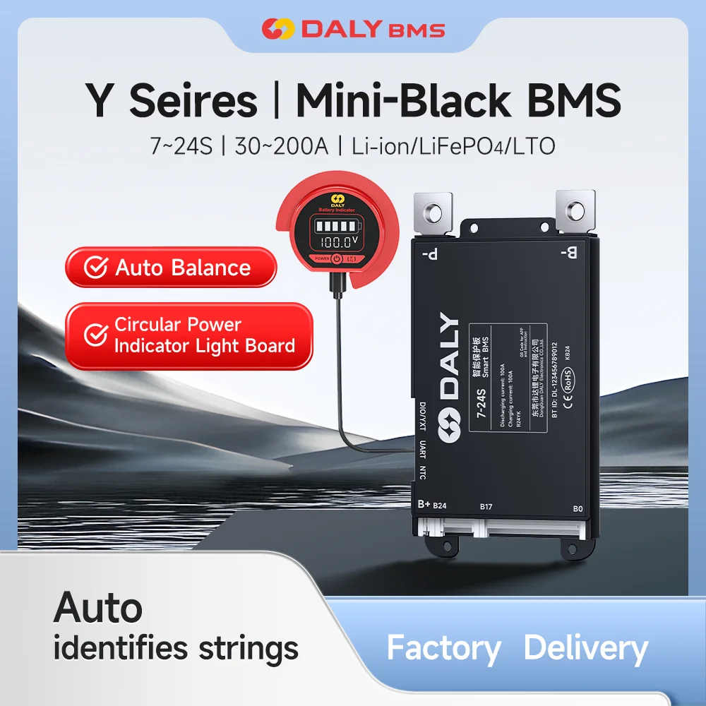 

Daly Smart BMS Circular light panel 4S 6S 8S 12S 13S 14S 16S 17S 20S 24S 30A 40A 60A 80A 100A 120A 150A 200A Lifepo4 Li-Ion LTO