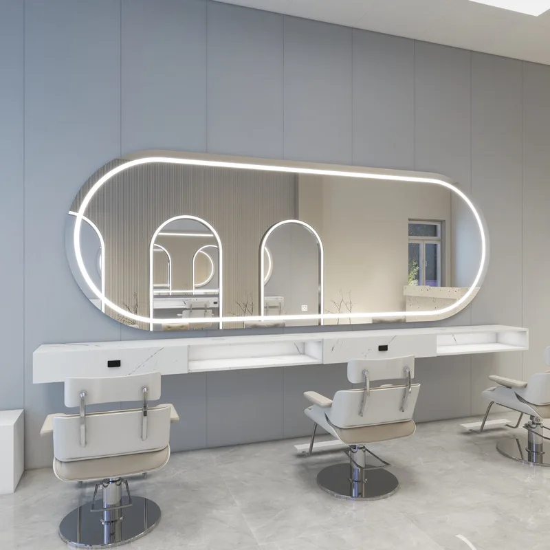 Hair salon hair salon Chase mirror barber shop mirror perm and dyeing area mirrorInternet celebrity hair cut belt