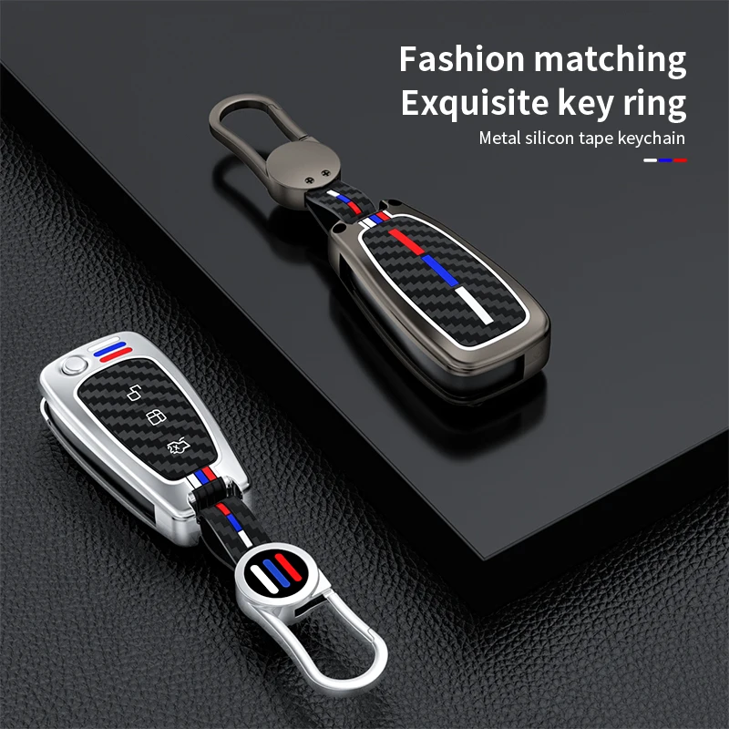 Car Key Case Cover For Ford Ranger C-Max S-Max Focus Galaxy Mondeo Transit Tourneo Custom Auto Key Holder car accessories