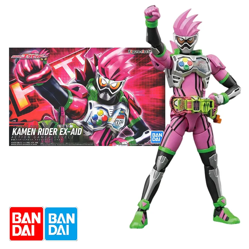 

Bandai Figure-Rise Standard Kamen Rider Ex-Aid Anime Action Fighter Assembly Model Original Collection Box Toys Gift for Kids