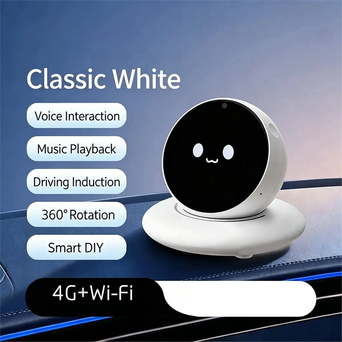 (A99Z] Smart Voice Robot AI Intelligent Robot Electronic Interactive Companion for Adult Driving Assistant Gift