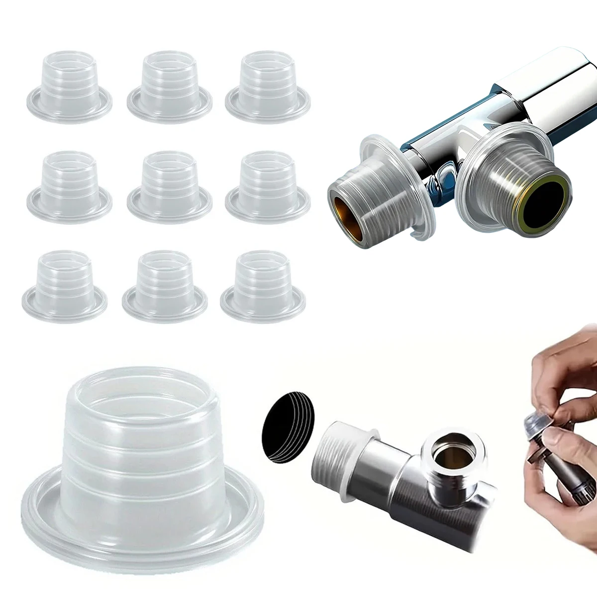 20/40/60PCS Silicone Thread Seal Tape DIY Plumber No Wrap Self Fusing Faucet Valve Pipe Fix Leakproof Waterproof